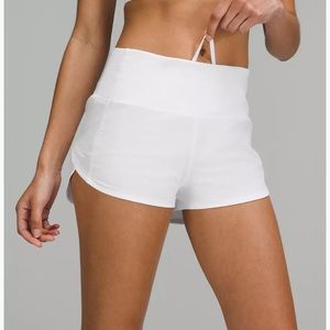 Lululemon Speed Up High-Rise Lined Short 2.5" White size 18 plus size